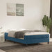 Pat box spring cu saltea, albastru închis, 120x190 cm, catifea - WALTI WALTI