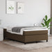 Pat box spring cu saltea, maro închis, 120x190 cm, textil - WALTI WALTI