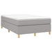 Pat box spring cu saltea, gri deschis, 120x190 cm, textil - WALTI WALTI