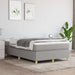 Pat box spring cu saltea, gri deschis, 120x190 cm, textil - WALTI WALTI