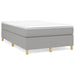 Pat box spring cu saltea, gri deschis, 120x190 cm, textil - WALTI WALTI