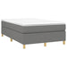 Pat box spring cu saltea, gri închis, 120x190 cm, textil - WALTI WALTI