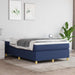 Pat box spring cu saltea, albastru, 120x190 cm, material textil - WALTI WALTI