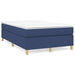 Pat box spring cu saltea, albastru, 120x190 cm, material textil - WALTI WALTI