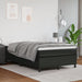 Pat box spring cu saltea, negru, 120x190 cm, piele ecologică - WALTI WALTI
