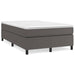 Pat box spring cu saltea, gri, 120x190 cm, piele ecologică - WALTI WALTI