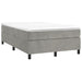 Pat box spring cu saltea, gri deschis, 120x190 cm, catifea - WALTI WALTI