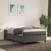 Pat box spring cu saltea, gri închis, 120x190 cm, catifea - WALTI WALTI