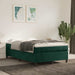 Pat box spring cu saltea, verde închis, 120x190 cm, catifea - WALTI WALTI