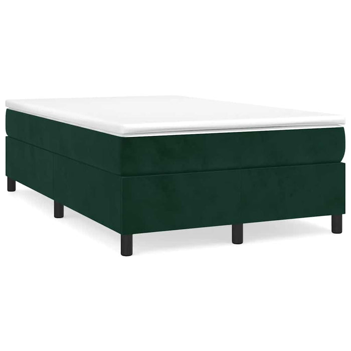 Pat box spring cu saltea, verde închis, 120x190 cm, catifea - WALTI WALTI