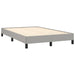 Pat box spring cu saltea, gri deschis, 120x190 cm, textil - WALTI WALTI
