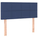 Pat box spring cu saltea, albastru, 120x190 cm, material textil - WALTI WALTI