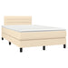 Pat continental cu saltea, crem, 120x190 cm, textil - WALTI WALTI