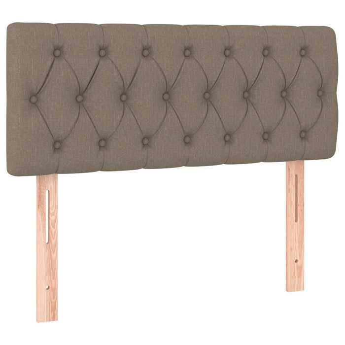 Pat box spring cu saltea, taupe, 120x190 cm material textil - WALTI WALTI