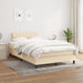 Pat continental cu saltea, crem, 120x190 cm, textil - WALTI WALTI