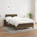 Pat box spring cu saltea, maro închis, 120x190 cm, textil - WALTI WALTI