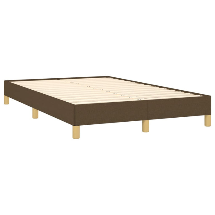 Pat box spring cu saltea, maro închis, 120x190 cm, textil - WALTI WALTI