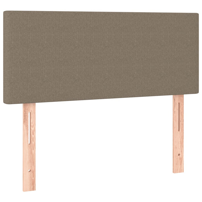 Pat box spring cu saltea, taupe, 120x190 cm material textil - WALTI WALTI