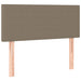 Pat box spring cu saltea, taupe, 120x190 cm material textil - WALTI WALTI