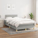 Pat box spring cu saltea, gri deschis, 120x190 cm, textil - WALTI WALTI
