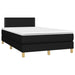 Pat box spring cu saltea, negru, 120x190 cm, catifea - WALTI WALTI