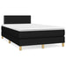 Pat box spring cu saltea, negru, 120x190 cm, catifea - WALTI WALTI