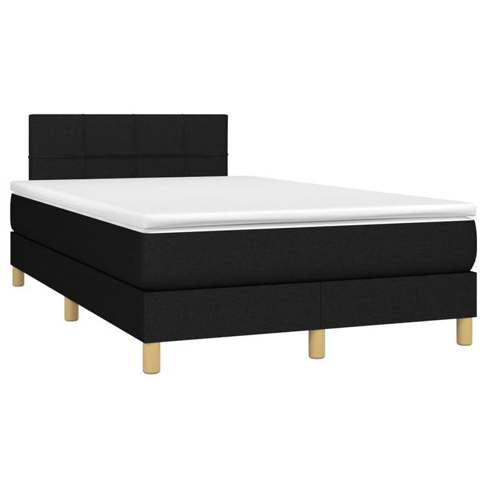 Pat box spring cu saltea, negru, 120x190 cm, catifea - WALTI WALTI