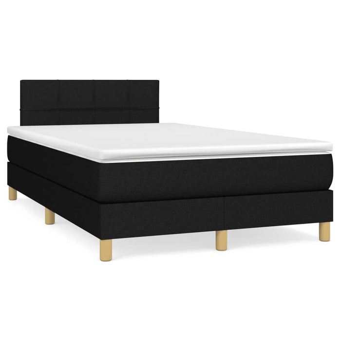 Pat box spring cu saltea, negru, 120x190 cm, catifea - WALTI WALTI