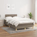 Pat box spring cu saltea, taupe, 120x190 cm material textil - WALTI WALTI