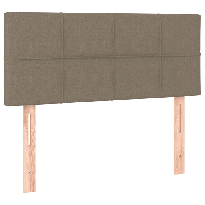 Pat box spring cu saltea, taupe, 120x190 cm material textil - WALTI WALTI