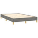 Pat box spring cu saltea, gri închis, 120x190 cm, textil - WALTI WALTI