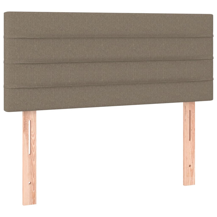 Pat box spring cu saltea, taupe, 120x190 cm material textil - WALTI WALTI