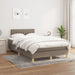 Pat box spring cu saltea, taupe, 120x190 cm material textil - WALTI WALTI