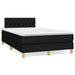 Pat box spring cu saltea, negru, 120x190 cm, catifea - WALTI WALTI