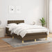 Pat box spring cu saltea, maro închis, 120x190 cm, textil - WALTI WALTI