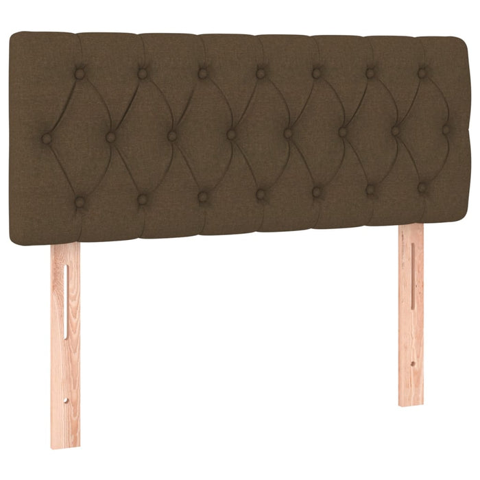 Pat box spring cu saltea, maro închis, 120x190 cm, textil - WALTI WALTI