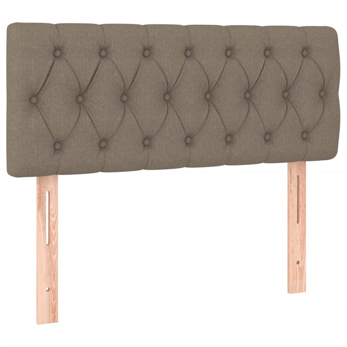 Pat box spring cu saltea, taupe, 120x190 cm material textil - WALTI WALTI