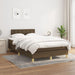 Pat box spring cu saltea, maro închis, 120x190 cm, textil - WALTI WALTI