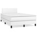 Pat box spring cu saltea, alb, 120x190 cm, piele ecologică - WALTI WALTI