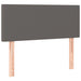 Pat box spring cu saltea, gri, 120x190 cm, piele ecologică - WALTI WALTI