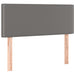 Pat box spring cu saltea, gri, 120x190 cm, piele ecologică - WALTI WALTI