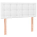 Pat box spring cu saltea, alb, 120x190 cm, piele ecologică - WALTI WALTI
