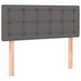 Pat box spring cu saltea, gri, 120x190 cm, piele ecologică - WALTI WALTI