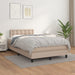 Pat box spring cu saltea, cappuccino, 120x190cm piele ecologică - WALTI WALTI