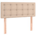 Pat box spring cu saltea, cappuccino, 120x190cm piele ecologică - WALTI WALTI