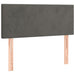 Pat box spring cu saltea, gri închis, 120x190 cm, catifea - WALTI WALTI