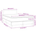 Pat box spring cu saltea, gri închis, 120x190 cm, catifea - WALTI WALTI