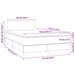 Pat box spring cu saltea, verde închis, 120x190 cm, catifea - WALTI WALTI