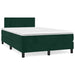 Pat box spring cu saltea, verde închis, 120x190 cm, catifea - WALTI WALTI