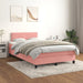 Pat box spring cu saltea, negru, 120x190 cm, catifea - WALTI WALTI